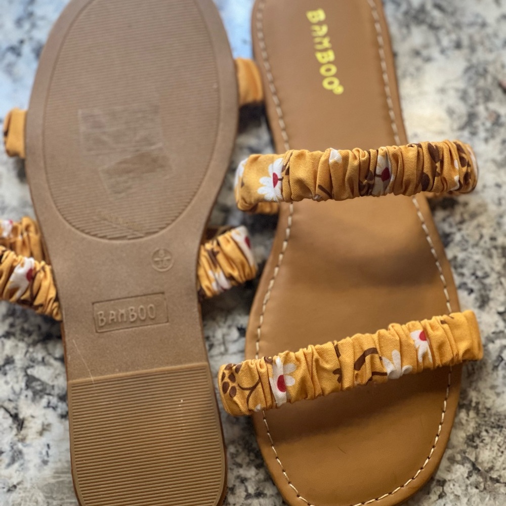 Bright sunny sandals